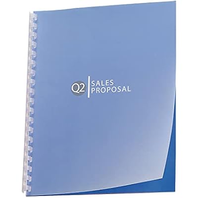 GBC Designer Premium Plus View Presentation Binding Covers, Square Corners, Frost, 25 Pieces Per Box (GBC2514499)
