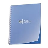 GBC Designer Premium Plus View Presentation Binding Covers, Square Corners, Frost, 25 Pieces Per Box (2514499)