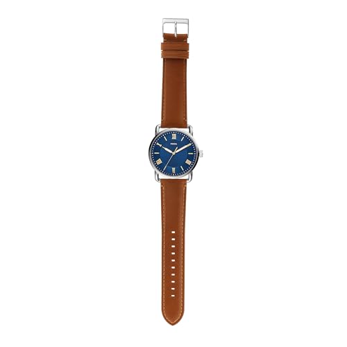 Fossil Leather Analog Blue Dial Men's Watch-Fs5661 (Image - 4)