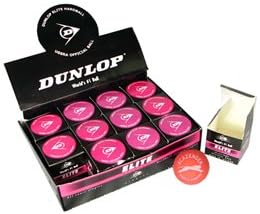DUNLOP Elite Singles Hard Balls - Dozen