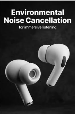 Image of Air Buds pro 2nd Generation Bluetooth 5.4 Earbuds with Deep Bass, Noise Cancelling Headphones for Android, Samsung, and iPhone