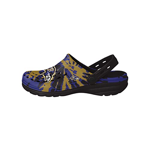 Image of FOCO Mens NFL Team Logo Tie-dye Garden Water Sandals Shoes Slipper Clogs with Strap