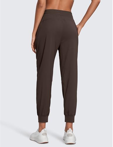 Image of CRZ YOGA Ease Line Joggers 26 inch /28.5 inch /30.5 inch | Casual, Lightweight, Ruched Design, Pockets, for Women