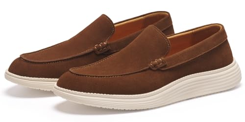 Journey West Men's Comfort Casual Slip-on Suede Leather Loafers Shoes for Men2