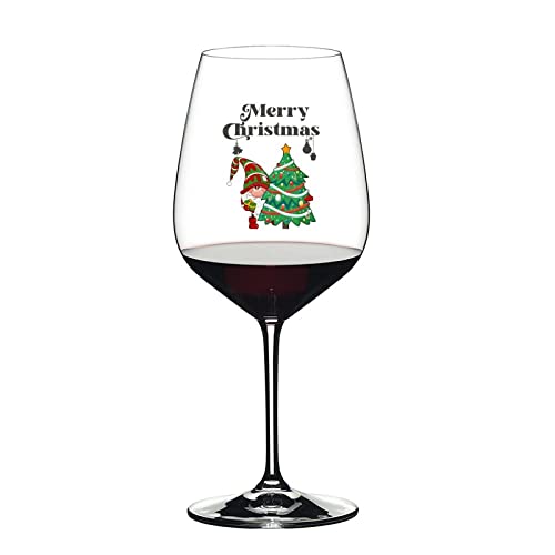 Table de fête terne ? Tablez sur le lot de 2 verres à vin rouge Père Noël de 500 ml - 3