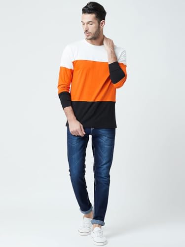 Image of Walter Jackson Cotton Full Sleeves Round Neck Stylish Multicolor T Shirt for Man - Regular fit Trending Designer Tshirt