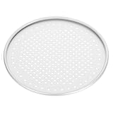 Gadpiparty Perforiertes Rundes Aluminium Pizzablech Dickes Backblech mit Antihaft beschichtung Hitzebeständig und Kratzfest für Knusprige Pizza und Kuchen Einfach zu Reinigen und Vielseitig