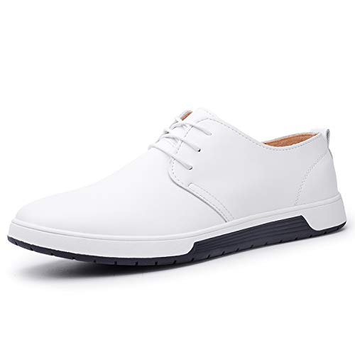 Image of ZZHAP Men's Casual Oxford Shoes Breathable Flat Fashion Sneakers