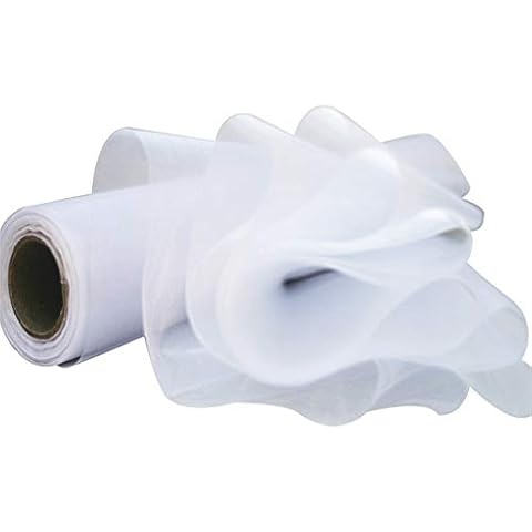 Time to Sparkle 1 Roll 26M X 29cm White Sheer Organza Roll Fabric Chair Cover Sash Bows Table Runner Sashes Swags Wedding Party 38+ Colors Option Cover