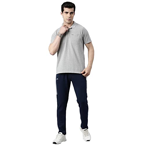 Image of Proline Colorblocked Cotton Regular Fit Mens Track Pants