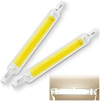 Bombillas R7S LED 118mm 20W Regulables Blanco Natural 4000K, 2000LM, Lluminación de haz de 360°, CA 220-240V, R7S LED COB Bombilla para lámpara 220V Equivalente 200W lámpara halógena, Pack de 2