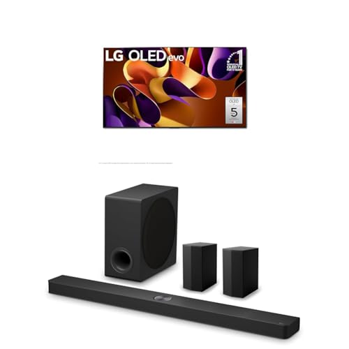 Image of LG 77-Inch Class OLED evo G4 Series Smart TV 4K Processor Flat Screen with Alexa Built-in (OLED77G4WUA, 2024), 7.1.3 ch. Soundbar with Wireless Dolby Atmos and Rear Speakers
