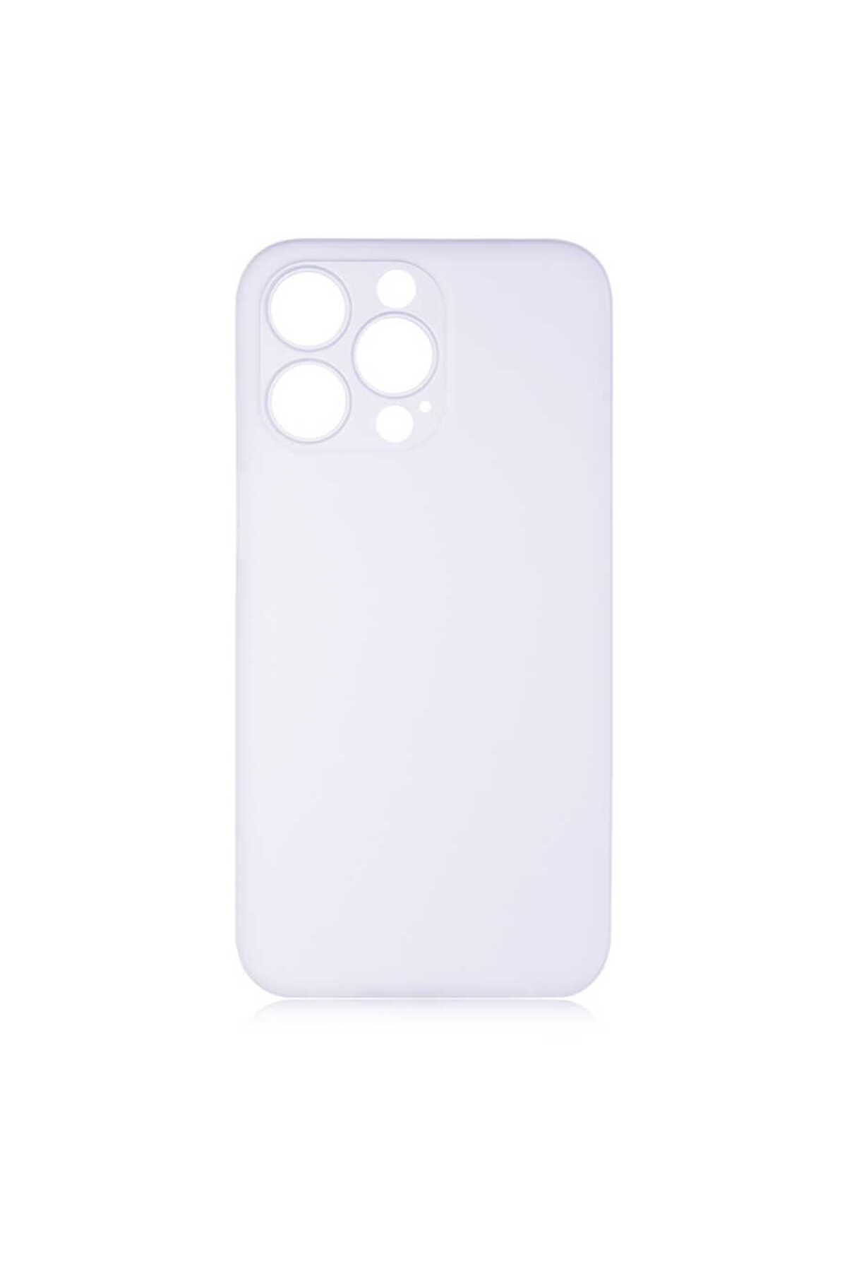 Zore Apple ile uyumlu iPhone 13 Pro Kılıf Zore 1.Kalite PP Kapak Beyaz