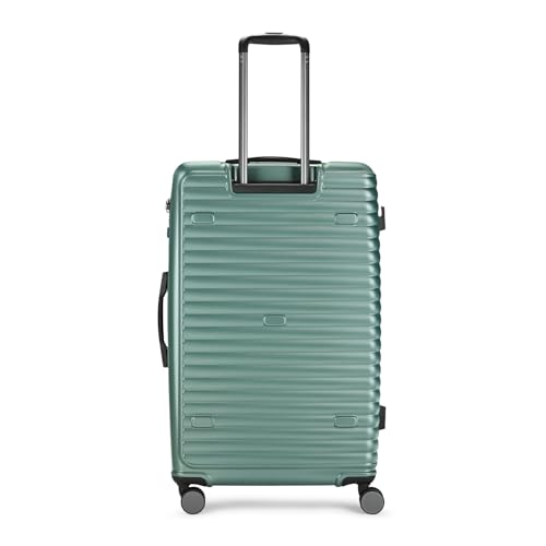 Image of Skybags Plastic Spinner Trunk Check-in Trolley Bag, 78cm | Large Hardsided Luggage with Smooth 8-Wheel & TSA Lock | Suitcase for Travel | 5-Year International Warranty (Green)