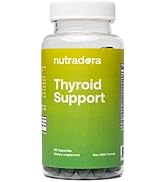 Nutradora Thyroid Support for Women and Men - Thyroid Supplement with Iodine, Vitamin B12, Ashwag...