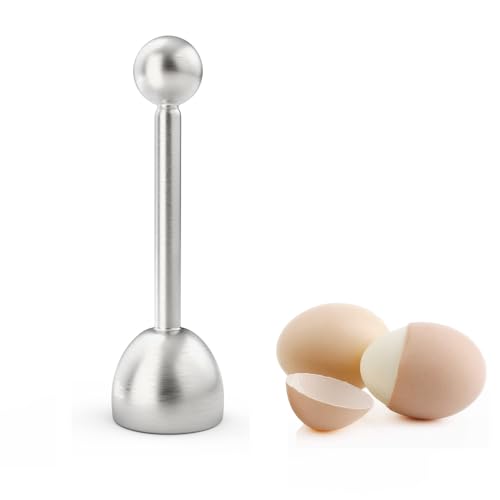 Yuannee Egg Opener Tool,Stainless Steel Peeler Cracker Topper Egg Separator Tool Eggs Opener Shell Remover Slicer Cutter Shell Cracker Separator Remover Eggs Cutter for Eggshell Removal