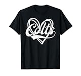 Colts Heart Name Vintage Retro Men Women Kids Girls T-Shirt