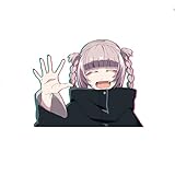 よふかしのうた 车用デカールステッカー 防水耐水 ビニール素材 ガラス ボディ兼用 窓 トランク バンパー ノートPC スーツケース対応 DIYカスタム用 イラストシール