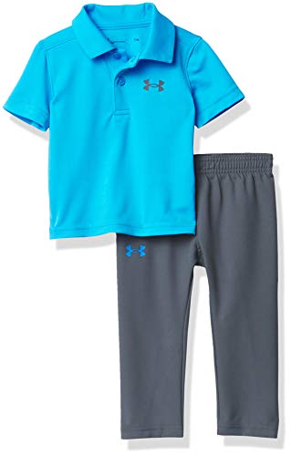 Under Armour Baby Boys' UA Polo Set, Electric Blue, 18M