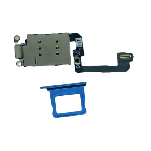 Lecteur double SIM iPhone 16 Plus bleu avec tiroir de rechange pour châssis mobile Apple