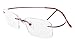 Eyekepper Titanium Rimless Reading Glasses Readers Women Red +3.0