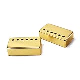 TENDYCOCO 2個ハムバッカーピックアップ用金属カバー エレキギター対応 モデルに適した交換用カバー