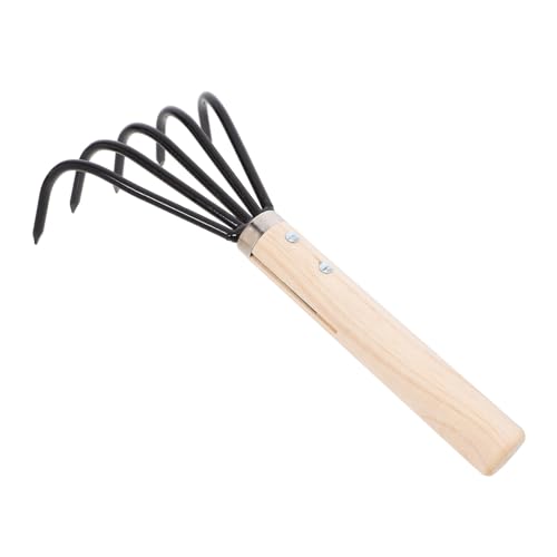 BESTonZON Rastrillo de Jardinería para Almejas Herramienta Pequeña de Bonsáis Rastrillo de Mano para Excavar Conchas la Playa para Jardín y Cultivo