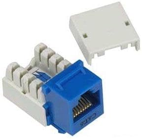 iMBAPrice (Pack of 25) Blue Cat6 Punch Down RJ45 Keystone Jack - Lifetime Warranty