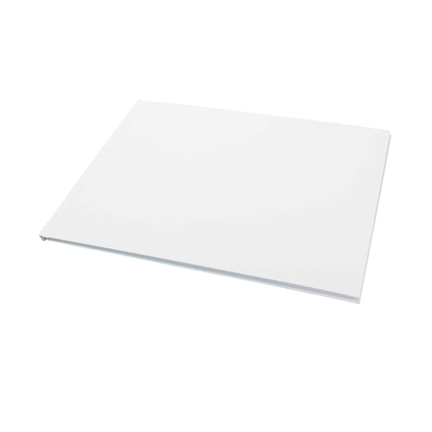 Libro bianco con copertina rigida orizzontale, 27,9 x 21,6 cm, confezione da 24