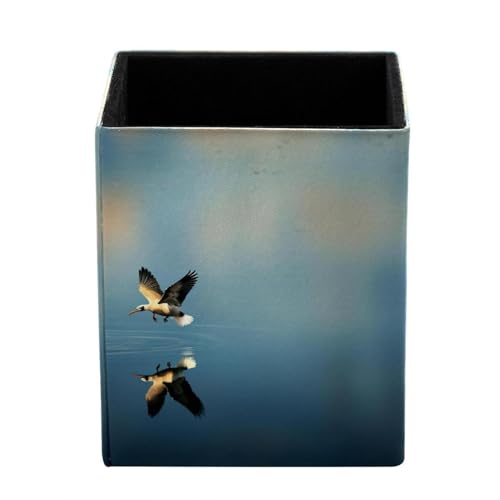 YTYVAGT Portalápices para escritorio, portalápices, retrato de grúa, suministros de oficina