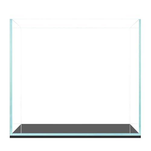 Image of Ultum Nature Systems Ultra Clear Rimless Aquarium - Low Iron Glass Fish Tank with 45 Mitered Edges, 5mm-12mm Thick, Leveling Mat Included (16C, Cube, 1 Gallon)