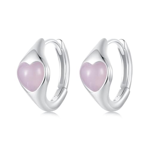 Boucles d'oreilles créoles pour femmes, cadeaux parfaits en émail mignon