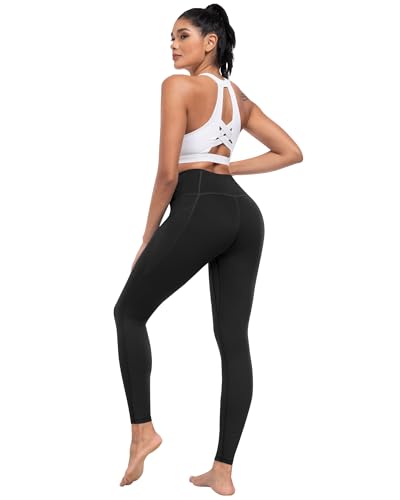 Image of ATHVOTAR Leggings with Pockets for Women, 7 Packs High Waisted Workout Tummy Control Yoga Pants