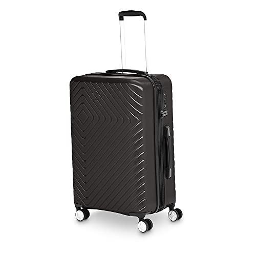 Buy AmazonBasics 3 Piece ABS, PC Geometric Hard Shell Expandable Luggage Spinner Suitcase Set