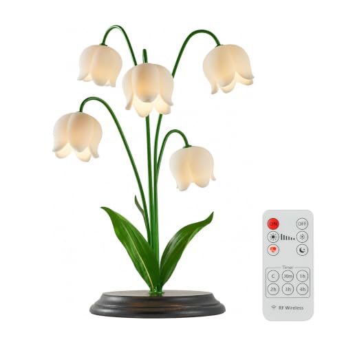 OWBEFERY Lily of the Valley Table Lamp, 17.7 H x 13 W x 13 D - image 1