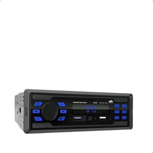 Rádio Automotivo, MP3 Player, Bluetooth / 2 USB/FM - Preto, Aux, Controle Remoto