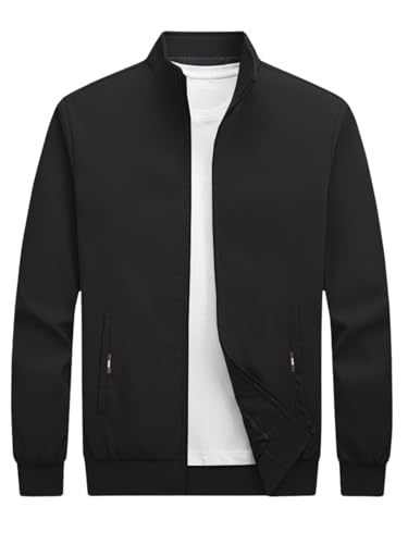 Image of GRECIILOOKS Stylish Jacket For Men | Regular Fit Zip-Up Casual jacket | Polyester-Cotton Bomber jackets for men