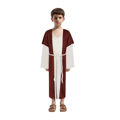 Disfraz de Jesús para niño con túnica bíblica miniatura 1