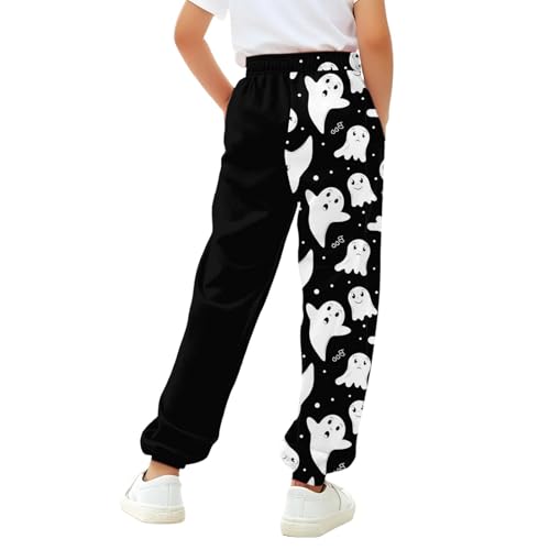 Girls Halloween Sweatpants Elastic Waist Print Baggy Pants for Toddler Casual Wide Leg Trousers with Pocket2