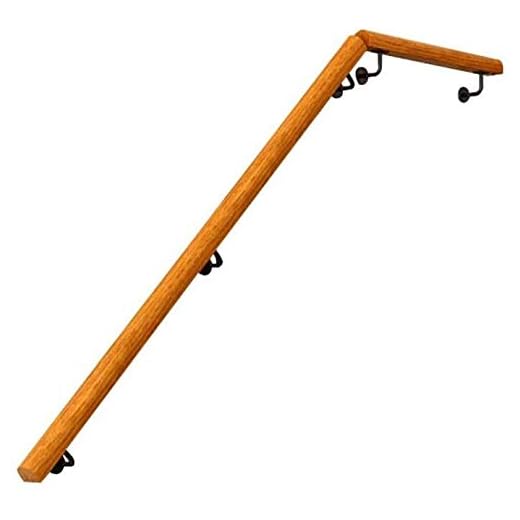 HDGAB trappräcken, halkfri, trä, inomhus loft äldre räcken räcke korridor barriärfri räcke (storlek: 30 cm)