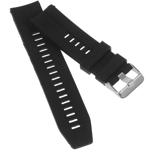 QUMIIRITY Correa de Reloj de Silicona Suave y Ajustable Compatible con Huawei Watch Fit, Pulsera de Liberación Rápida Negra Oficial para Reloj Inteligente, Repuesto Transpirable y Cómodo