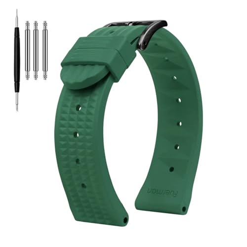 [|Ő] btEHb`oh ZCR[ vXybNX SKX007 EH[^[S[Xg 20mm 22mm Ao X[MM VR Y _Co[ X|[c o[EHb`Xgbv(B green-Black,Width 20mm)