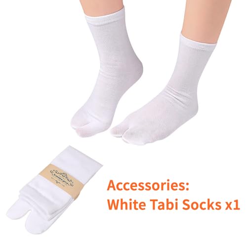 Image of Japanese Shoes Geta Wooden Clogs with Tabi Socks for Men Women