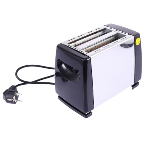 Amosfun Máquina De Pan Casera Panificadora Automatica Mini Panificadora Fabricante De Pan En Casa Sandwichera Automatica Mini Máquina De Pan Silver