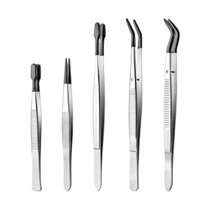Jlobnyiun Edelstahl Laborpinzetten Set