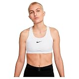 Amplia libertad de movimiento NIKE W Nk Df Swsh Hs, Sports Bra Mujer, White/white/white/black, L