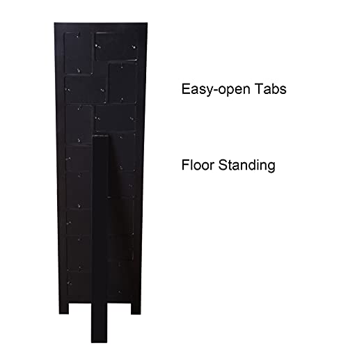 Adeco Wood Screen Style Collage Picture Photo Frame, 16 Opening Decorative Floor Standing Easel Photo Frame, 4 X 6 Inch, 1 Pc #TOP2