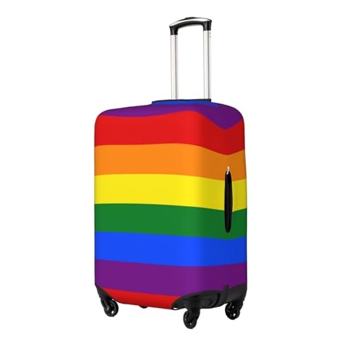 Rainbow Print Suitcase Cover Luggage Protector Washable Elastic Fashionable Travel Gear Cover2