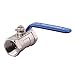 DERNORD Stainless Steel Ball Valve 1PC Type NPT Standard Port for Water, Oil, and Gas (3/4 Inch Ball Valve)