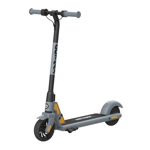 Gotrax GKS Electric Scooter for Kid, 6" Solid Wheels, Max 4 Miles and 7.5 Mph Speed Power by 150W Motor, UL2272 Safety Certification, Lightweight Electric Scooter for Boy Girl Ages 6-12